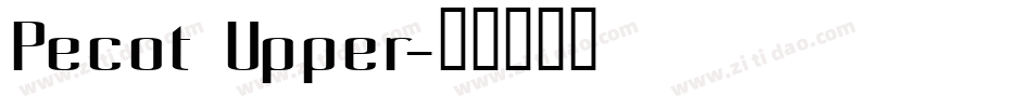 Pecot Upper字体转换